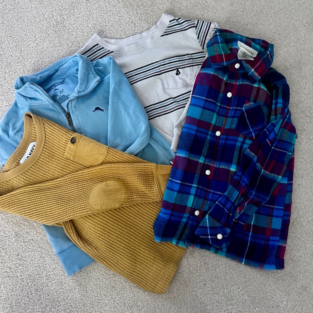 Little boys Casual Shirt Bundle - Blue, Yellow, Multicolor
